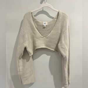 Urban outfitters BDG cropped sweater in cream